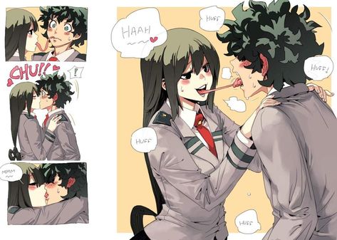 Midoriya X Tsuyu, Mei X Deku, Tsuyu Asui X Midoriya, Mha Asui, My Hero Academia Mina, Izuku X Harem, Mona China, Female Deku, Wonder Duo