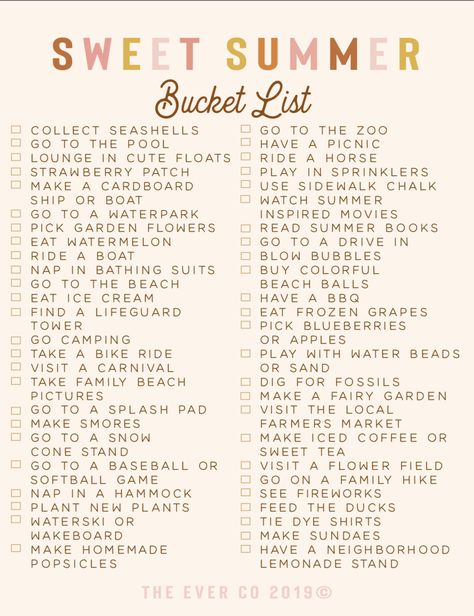 Summer Bucket List Aesthetic, Kids Summer Bucket List, Ultimate Summer Bucket List, Summer List, Summer To Do List, Bucket List Family, Relaxing Weekend, Summer Things, Summer Stuff