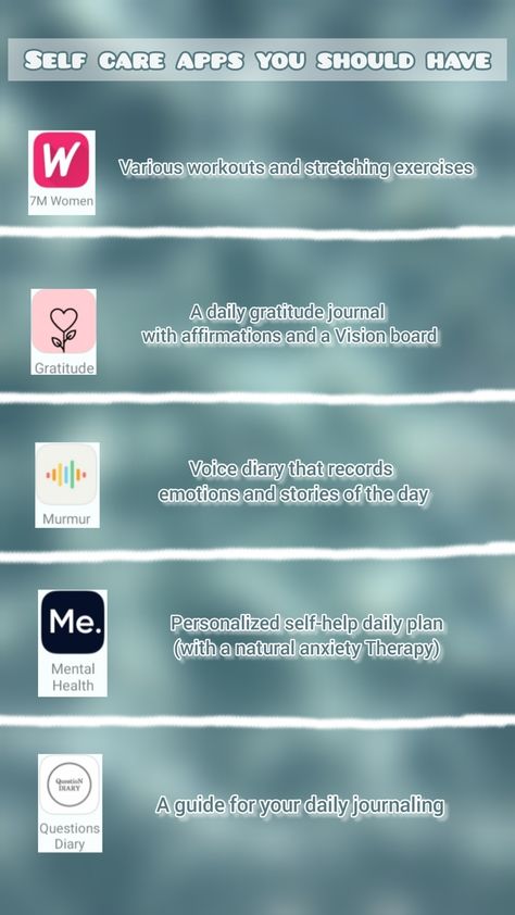 My mental health is getting better thanks to these apps <3 Apps For Mental Health, Self Care Apps, Mental Health Questions, Health Apps, Metal Health, Mental Exercises, My Mental Health, Therapy Counseling, Self Confidence Tips