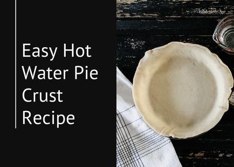 This article includes an easy, tender pie crust recipe, as well as two recipes for filling, including chiffon pumpkin. Yum! Hot Water Pie Crust Recipe, Hot Water Pie Crust, Hot Water Pie, Lemon Filling Recipe, Water Pie, Hot Water Crust, Pie Crust Ideas, Hot Water Crust Pastry, Pie Crust Uses