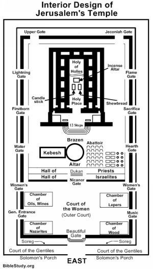 Interior Design of Jerusalem's Temple Temple Layout, Solomons Temple, Bible Timeline, Jewish Temple, Bible Study Help, Bible History, Bible Study Notebook, Architecture History, The Tabernacle