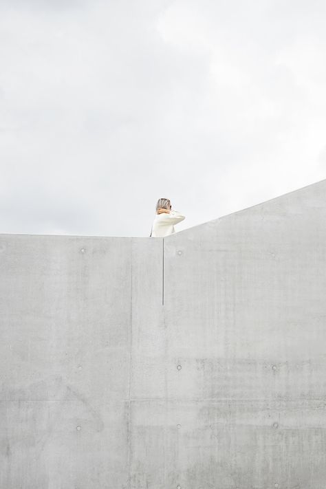 Concrete Photoshoot, Health Lifestyle Quotes, White Architecture, Minimal Chic Style, Minimal Photography, Health Design, Healthy People, White Aesthetic, Flared Jeans