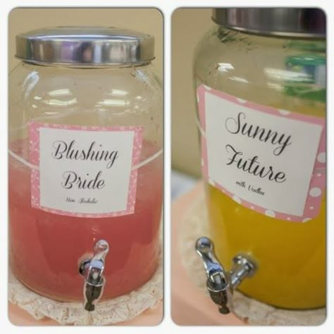 Bridal shower inspired alcoholic and non alcoholic punch Themed Bridal Shower Ideas, Bridal Shower Planning, Summer Bridal Showers, Themed Bridal Shower, Bridal Shower Food, Bridal Tea, Tea Party Bridal Shower, Bridal Shower Brunch, Shower Food