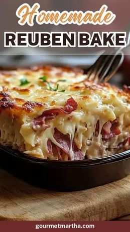 Love a classic Reuben sandwich? This Easy Homemade Reuben Bake brings all those savory flavors into a warm, cheesy casserole that’s perfect for sharing. With layers of corned beef, sauerkraut, and gooey cheese, it’s the ultimate comfort dish for any Reuben lover! Surprise your taste buds – full recipe inside! #ReubenBake #HomemadeReuben #EasyCasserole #ComfortFood #CornedBeefCasserole #BakedReuben #CheesyRecipes #DinnerIdeas #SavoryCasserole #FoodLovers #FamilyDinner Savory Reuben Bake, Best Reuben Sandwich Recipe, Classic Hearty Reuben Bake, Ruben Bake Reuben Casserole, Reuben Casserole Recipe, Rueben Bake Reuben Casserole, Corned Beef Casserole Recipes, Homemade Reuben Bake, Rubin Bake