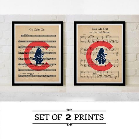 Chicago Cubs Go Cubs Go Sheet Music Vintage Log Baseball Gift | Etsy Cubs Poster, Sheet Music Vintage, Cubs Logo, Baseball Decor, Music Art Print, Go Cubs Go, Sheet Music Art, Baseball Art, Baseball Print