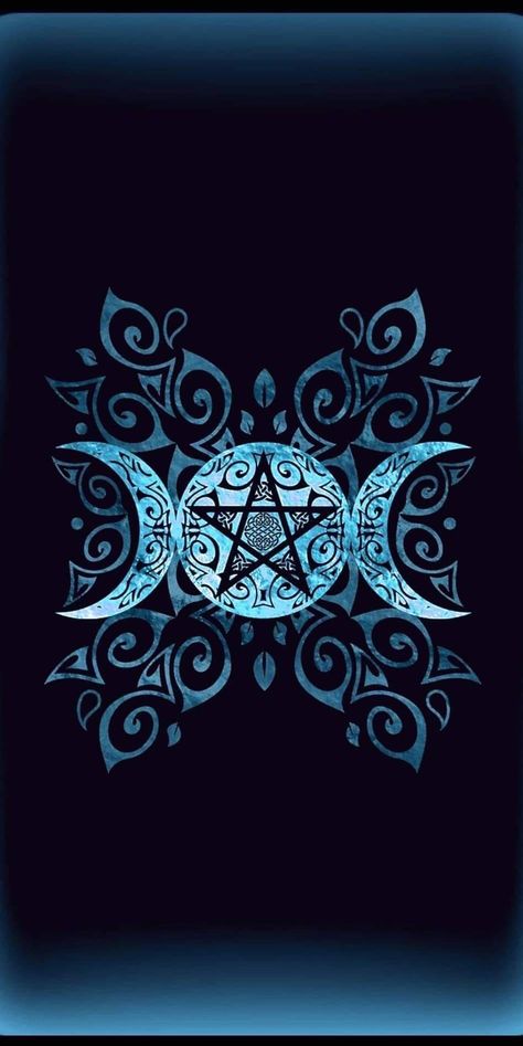 Pentacle Art, Wiccan Wallpaper, Stary Papier, Moon Stars Art, Jin Jang, Wiccan Art, Witch Wallpaper, Wiccan Symbols, Wiccan Magic