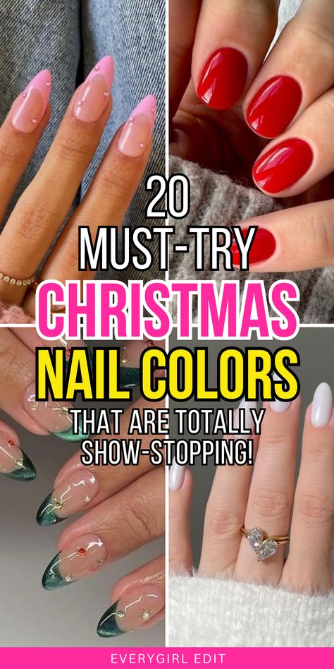 Christmas nail colors, Christmas nail color ideas, Christmas nail color trends, Christmas nail colors 2024, Christmas nail color ideas 2024, Christmas nail color trends 2024. Nail Colors Simple, Christmas Nail Color, Nail Colors Ideas, Short Christmas Nails, Holiday Nail Colors, Christmas Nail Colors, Classy Nail Art Ideas, Dip Nail Colors, Trending Christmas