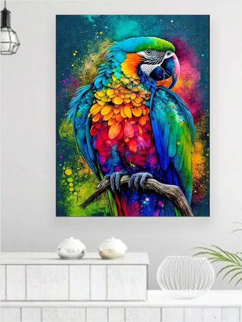 Parrot Pattern, Bird Painting Acrylic, Boho Art Drawings, Afrique Art, Art Beat, Painting For Home, Africa Art, Rock Painting Designs, Crafts With Pictures