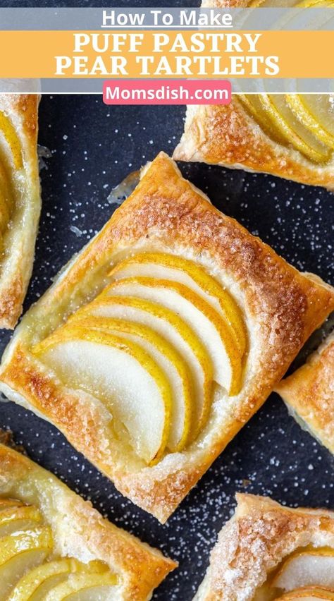 These crazy easy puff pastry pear tartlets are only made with pears, puff pastry dough, egg wash, and sugar. So good, they’ll rival your favorite bakery. Wheat Banana Bread Recipe, Banana Parfait, Apple Tarts, Apple Tart Recipe, Parfait Recipe, Apple Puff Pastry, Puff Pastry Desserts, Puff Pastry Tart, Easy Puff Pastry