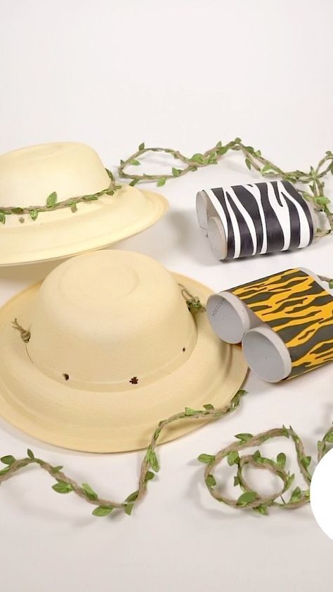 Schleich USA on Instagram: “We have an adventure coming up this Sunday and it’s time to get prepared!  Grab your hat, make your binoculars and watch out for more…” Safari Hat Craft, Binoculars Craft, Diy Binoculars, Binocular Craft, Jungle Vbs, Baloon Garland, Vbs Jungle, Safari Crafts, Classroom Door Displays