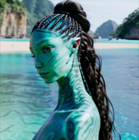 metkayina na'vi Avatar, Water, Hair, Blue