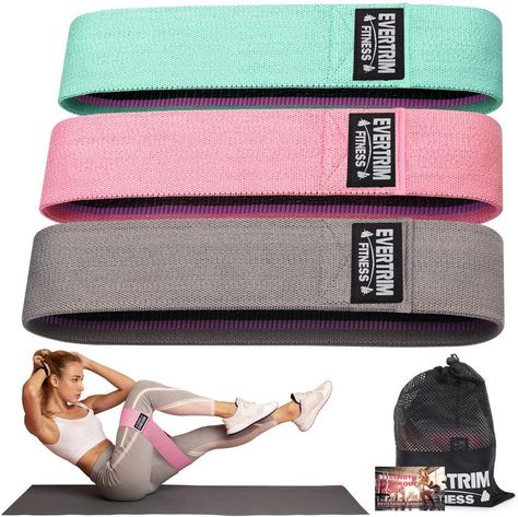 resistance Bands for Legs and Butt, Exercise Bands Booty Bands Hip Bands Wide Workout Bands Sports-Fitness Bands Stretch Resistance Loops Band Anti Slip Elastic (Set of 3) Leg Workouts Gym, Glute Bands, Workout Bands, Best Resistance Bands, Friends Workout, Beachbody Workouts, Exercise Bands, Resistance Band Set, Resistance Workout