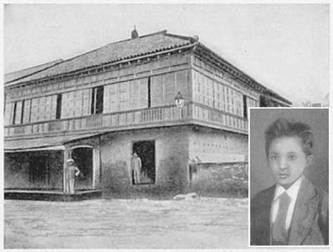 JOSE PROTASIO RIZAL MERCADO Y ALONZO REALONDA, the 7th child of Francisco Engracio Rizal Mercado y Alejandro and his wife, TeodoraMorales Alonzo Realonda y Quintos, was born in Calamba, June 19, 1861. Calamba Laguna Jose Rizal, Calamba Laguna, Filipino Architecture, History Background, Jose Rizal, Famous Architecture, Colorized Photos, Neon Wallpaper, Childhood Photos