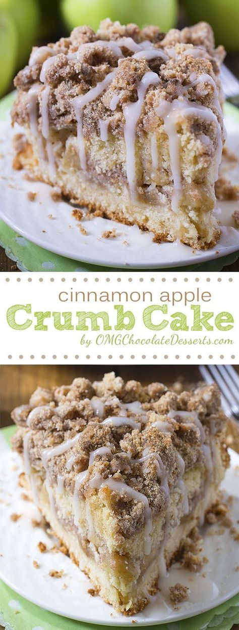 Are you ready for fall baking? Cinnamon Apple Crumb Cake is the perfect dessert for crisp weather coming up. Apple Crumb Cake Recipe, Desserts Nutella, Apple Crumb Cake, Apple Crumb Cakes, Oreo Desserts, Thanksgiving Desserts Table, Crumb Cake Recipe, Dessert Parfait, Apple Crumb