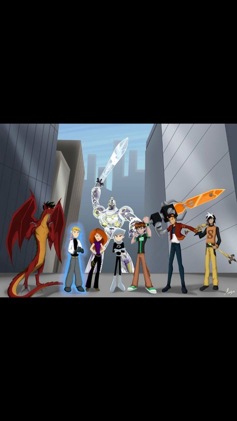 Cartoon Network Crossover, Randy Cunningham Ninja Total, Castlevania Wallpaper, Old Cartoon Network, Cartoon Network Characters, Heroes United, American Dragon, Cn Cartoon Network, Ben 10 Ultimate Alien