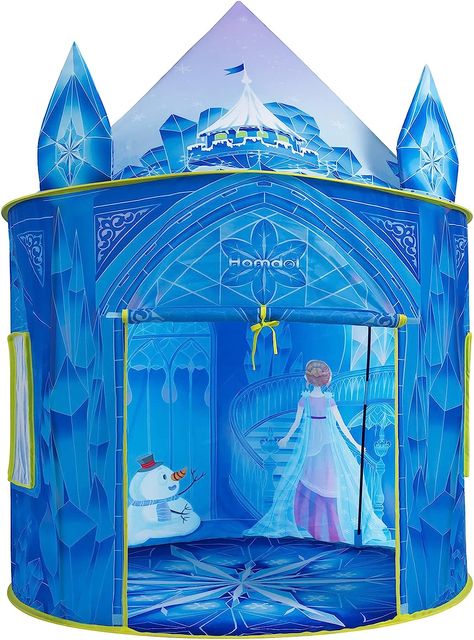 Hamdol Princess Play Tent, Frozen Toy for Girls, Ice Castle Kids Tent Indoor and Outdoor, Large Imaginative Playhouse 51" X 40" with Carrying Bag for 1 2 3 4 5 6 7 8 9 Years Old Girls Gift Kids Tent, Frozen Toys, Ice Castle, Kids Play Tent, Ice Castles, Kids Tents, Frozen Princess, Castle Designs, Princess Castle