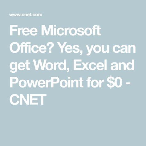 Free Microsoft Office? Yes, you can get Word, Excel and PowerPoint for $0 - CNET Word App, Ancestry Family Tree, Microsoft Word Document, Classroom Tools, Office Suite, People Running, Office 365, Basic Tools, Microsoft Office