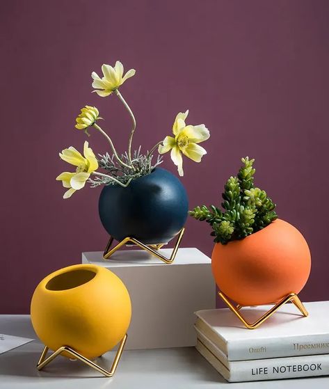 Indie room decor. Indie bedroom ideas. Indie decor inspo. Indie aesthetic bedroom. #toa #toashop #indieaesthetic Small Flower Vases, Fall Flower Pots, Half Bath Remodel, Rustic Style Decor, Decorated Flower Pots, Indie Room Decor, Round Vase, Round Flower, Ceramic Flower Pots