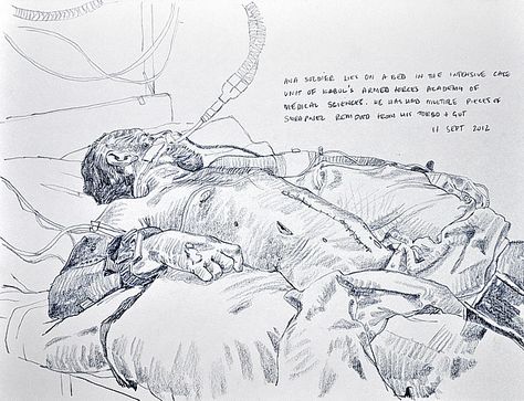 Richard Johnson, 'Afghan Reportage' Richard Johnson, Monochromatic Art, International Day Of Peace, Face Lines, 2d Art, Military Art, Face Drawing, Graphic Illustration, Art Journal