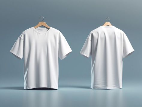 Front And Back T Shirt Mockup, Tshirt Mockup Free, Oversized Tshirt Mockup, Mockup Camisa, Mock Up T Shirt, Plain Black T Shirt, T Shirt 3d, Cool Shirt Designs, Tshirt Oversized