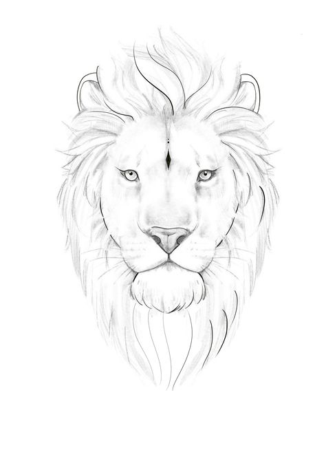 Lion Face Tattoo Design, Lion Face Tattoo, Aslan Tattoo, Lion Face Drawing, Simple Face Drawing, Evil Skull Tattoo, Lion Sketch, Tattoo Lion, Face Outline