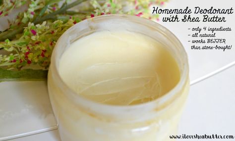 DIY Underarm Deodorant with Shea Butter - beautymunsta - free natural beauty hacks and more! Shea Butter Diy, Diy Face Cream, Shea Butter Recipes, Underarm Deodorant, Deodorant Recipes, Diy Essential Oil Recipes, Diy Deodorant, Homemade Deodorant, Quick Healthy Breakfast