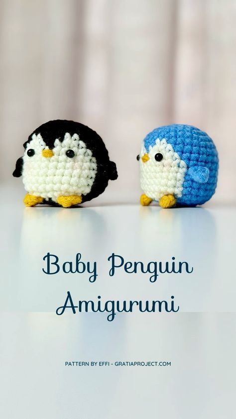 Here is my version of baby penguin amigurumi. Please check my blog GratiaProject.com Crochet Penguin Pattern Free, Penguin Amigurumi Pattern, Knitted Keychain, Penguin Crochet Pattern, Penguin Amigurumi, Crochet Penguin, Keychain Ideas, Penguin Pattern, Keychain Crochet