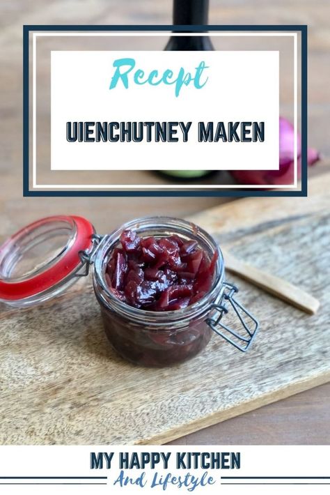 Uienchutney maken Rainbow Kitchen, Happy Kitchen, Butter Chicken, Indian Food, Dipping Sauce, Chutney, Sweet 16, Indian Food Recipes, Pesto