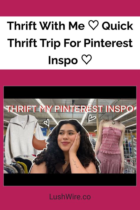 Thrift With Me ♡ Quick Thrift Trip For Pinterest Inspo ♡ Thrift With Me, Cozy Oversized Sweaters, Vintage Band Tees, Thrift Finds, Pack Your Bags, Classic Wardrobe, Vintage Vinyl Records, Thrift Shopping, Travel Inspo