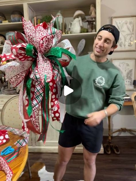 John Mark Sharpe on Instagram: "Hey y’all! It’s Christmas in July at JOHNMARK.COM. You can enjoy FREE SHIPPING the rest of the month ON ALL PRODUCTS online. When you check out, you will receive free shipping on your order. Here’s a fun video that showcases some Christmas ribbons! Hope y’all are staying cool and enjoying the summertime! JOHNMARK.COM 🌸John Mark’s In Germantown🌸 9076 Poplar Pike Germantown Tennessee, 38138 Monday – Saturday 10 AM – 5 PM" Decorating Sleds For Christmas, Tree Toppers Christmas Unique, Easy Bows, Germantown Tennessee, Christmas Wreaths Indoor, Christmas Tree Decorations Ribbon, Large Christmas Wreath, Diy Christmas Door, Christmas Wreath Bows