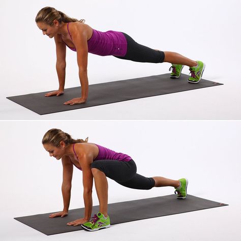 Push-Up With Alternating Lunges Skater Exercise, Plyo Workouts, 20 Minute Hiit Workout, Quick Ab Workout, Quick Abs, Sixpack Workout, Muscle Abdominal, Tabata Workouts, Popsugar Fitness