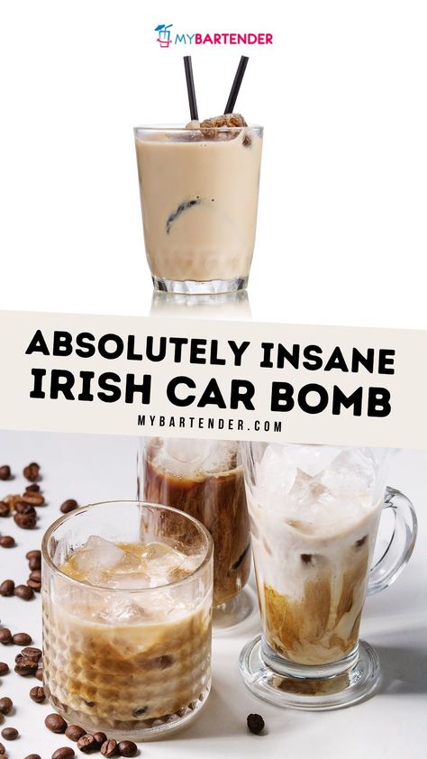 The Irish Car Bomb is what you get when you combine the greatest liquids ever created in Ireland: Guinness, Irish cream, and Jameson whiskey. Whether it’s St. Patty’s Day or just a Wednesday, this drink is literally the bomb. Irish Car Bomb Drink, Irish Cream Drinks, Ireland Guinness, Irish Car Bomb, Bartending Tips, Irish Car, Irish Drinks, Baileys Recipes, Cocktail Recipes Whiskey