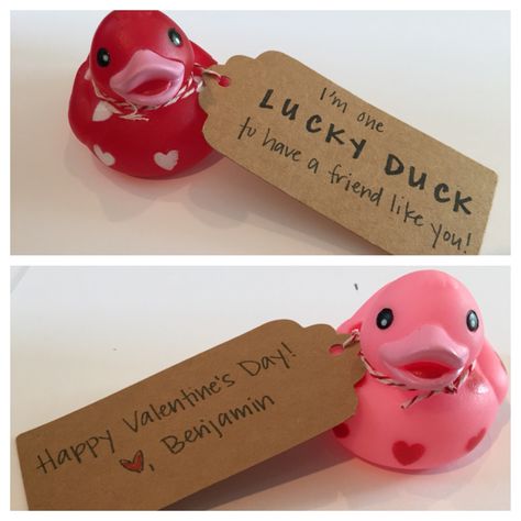 Infant Daycare Valentines, Valentines For Baby Daycare, Rubber Duck Valentines For Kids, Daycare Valentines Ideas Infant, Daycare Valentine Gifts Toddlers, Infant Valentines Day Gifts, Infant Valentine Gift Ideas, Daycare Valentines Ideas, Toddler Valentines Day Gifts Daycare