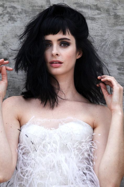 Bed Hair, Krysten Ritter, Attractive People, Comic Book, One Shoulder Wedding Dress, One Shoulder Blouse, Tulle Skirt, Strapless Top, Sci Fi