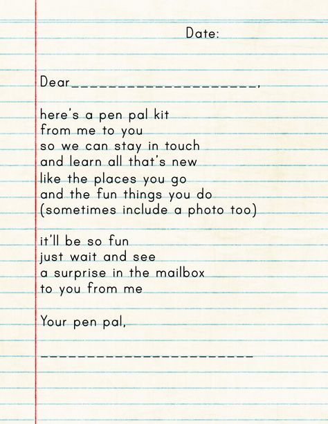 Pen Pal Kit Ideas | List of things to send as a package to start pen-palling with a friend. Great idea for kids! Pen Pal Kit, Snail Mail Pen Pals, American Heritage Girls, Fun Mail, Hands In The Air, Pen Pal Letters, Pin Pals, Raise Your Hand If, Pen Pal