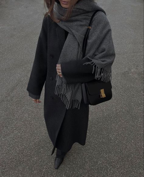 Black wool coat