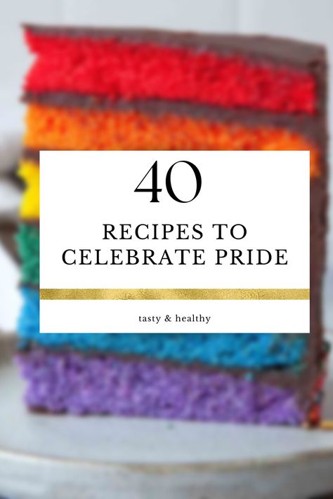 Celebrate Pride year around with a collection of colorful rainbow recipes! From rainbow fruit skewers to rainbow jello shots, these recipes are perfect for any pride-themed gathering or celebrating inclusivity and diversity. Celebrate Pride Month in style with these fun and tasty ideas! Pride Appetizers, Pride Month Food Ideas, Pride Baking Ideas, Pride Party Food, Pride Food Ideas, Pride Baking, Pride Recipes, Pride Desserts, Pride Party Ideas