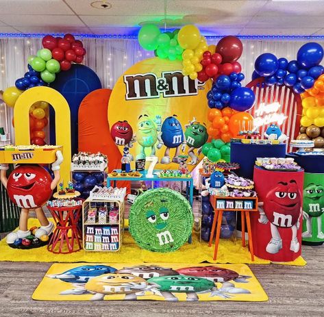 M&m Party Decorations, M&m Decorations Party, Trunk Or Treat, Decorations Party, Play Doh, Trunk, First Birthdays, Party Decorations, Birthday