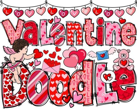 Canva frames alphabet font Valentine Doodle, Alphabet Frames, Valentine Font, Valentines Letter, Alpha Pack, Heart Clip, Red Letters, Lettering Art, Hand Lettering Art