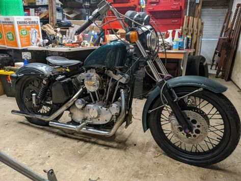 1978 Harley XLH Sportster Ironhead 1000 // For Sale is a original/ custom 1978 XLH ... Ironhead Sportster, Custom Cafe Racer, Brat Style, Custom Harleys, Cafe Racer Motorcycle, Clear Frames, Cafe Racers, New Tyres, Custom Motorcycle