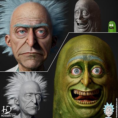 Rick E Morty, Dwayne The Rock Johnson, The Rock Johnson, Pickle Rick, Rick Sanchez, Rock Johnson, The Rock Dwayne Johnson, Dwayne The Rock, Picture Collage Wall