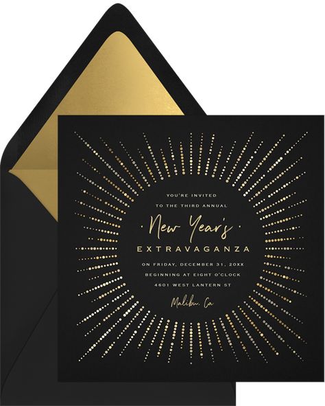 Nye Wedding Invitations, Luly Yang, Nye Celebration, Gala Invitation, Trends 2025, Happy New Year Banner, Dinner Party Invitations, Nye Wedding, Graphic Design Collection