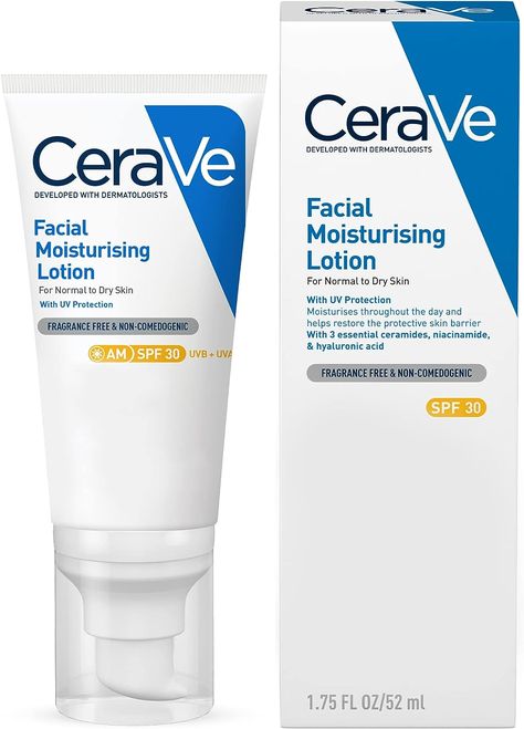 AMAZON DEAL - Great general moisturiser

CeraVe AM Facial Moisturising Lotion SPF30 with Ceramides for Normal to Dry Skin 52 ml Cera Ve Moisturizing Cream, Cera Ve, Cerave Moisturizing Lotion, Hydrating Cleanser, Lightweight Moisturizer, Facial Moisturizers, Best Moisturizer, Moisturizer With Spf, Moisturizing Cream