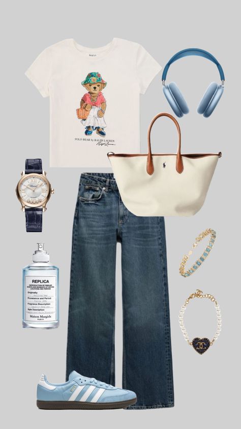 #collegeoutfit #unioutfit #university #raplhlauren University Outfits, Uni Outfits, College Outfits, Summer Outfits, Casual Outfits, University, Spring Summer