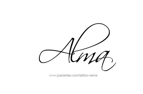 Tattoo Design  Name Alma Alma Name Tattoo, Alma Name, Alma X Nei, Cursive Tattoos, Aztec Tattoo Designs, Tattoo Name, Geometric Tattoo Arm, Aztec Tattoo, Best Of Luck