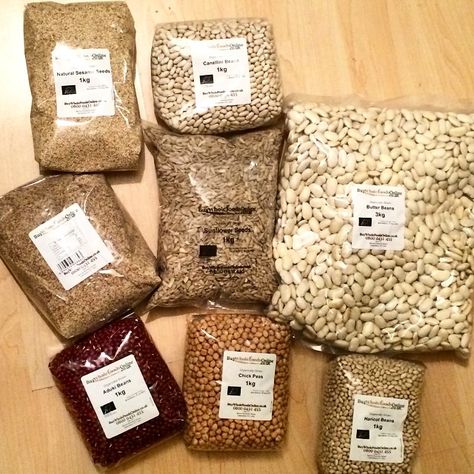 Packaging Of Beans, Cereal Packaging, Preppers Pantry, Vegetable Shop, Spices Packaging, Vegan Mayonnaise, Healthy Menu, Cannellini Beans, Butter Beans