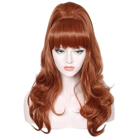 Copper Wig, 1960s Hair, 60s Hair, 80s Costume, Halloween Wigs, Short Curly Wigs, Natural Wigs, Pink Wig, Black And Blonde