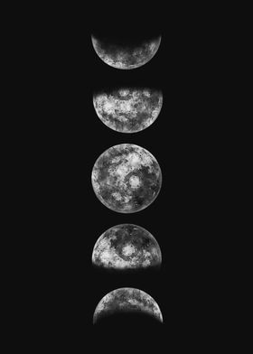 'Moon phases' Poster by northpointprints | Displate | Moon phases art, Moon art, Moon phases Moon Posters Aesthetic, Phases Of The Moon Aesthetic, Moon Poster Aesthetic, Beautiful Moon Art, Aesthetic Moon Phases, Moon Phases Aesthetic, Phases Of The Moon Art, Moon Phase Poster, Moon Phases Poster