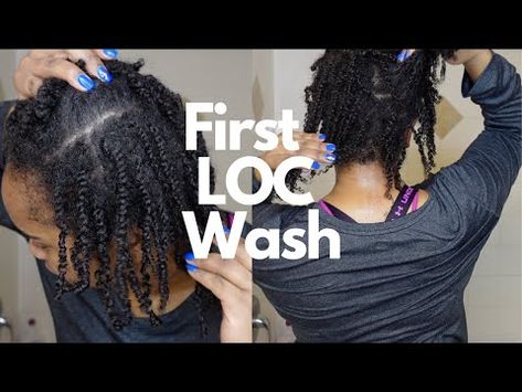 How to Wash your Starter Locs | While Preventing unraveling | First Wash | Nisha Babii - YouTube Starter Locs Wash Day, How To Wash Dreadlocks, Washing Starter Locs, Washing Locs No Retwist, How To Wash Locs, How To Wash Starter Locs, How To Wash Locs At Home, How To Style Starter Locs, Washing Locs