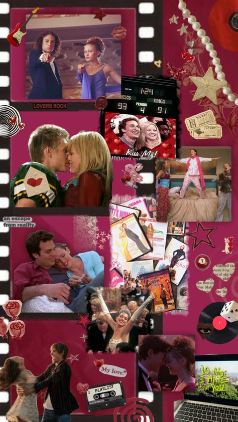 Late 90‘s/early 00‘s rom-com #romcom #katstratford #patrickverona #delusional Rom Com 2000s, Rom Com Birthday Party, Rom Com Aesthetic, Admit One Ticket, 13 Going On 30, One Ticket, Girl Movies, Bday Girl, Admit One